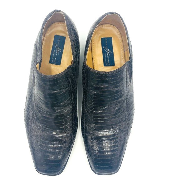 Giorgio Brutini Brown Genuine Snakeskin Loafers Shoes Men\'s Size 15, 155212 main image 9